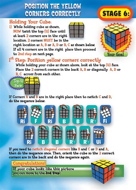 Stage 6 Rubics Cube Solution, Rubik's Cube Solver, Cubo Rubix, Solving A Rubix Cube, Rubric Cube ...