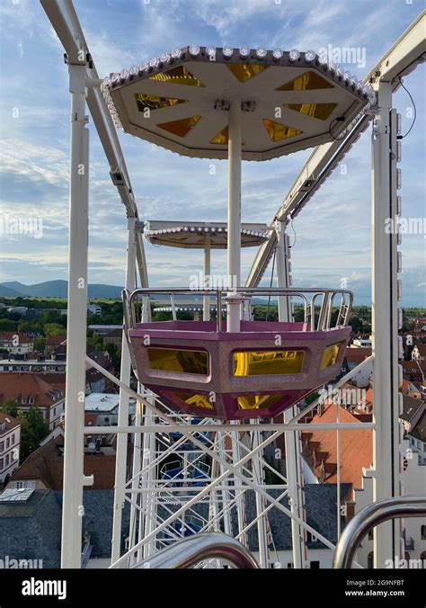 View from a cart in a ferris wheel Stock Photo - Alamy