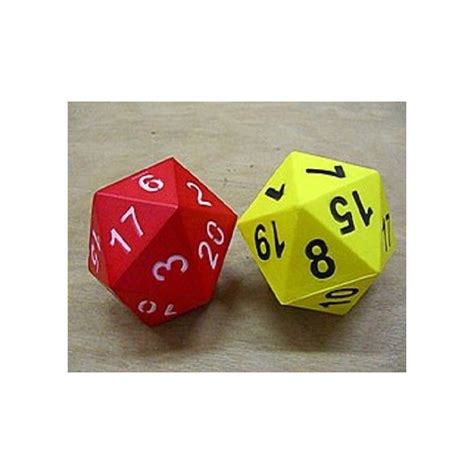 20 Sides Educational PU Foam Dice