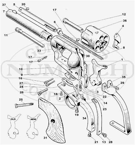 Colt 45 Revolver Drawing at GetDrawings | Free download