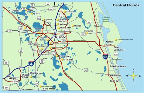 Location - Qgo Places - Central Florida Attractions Map - Printable Maps