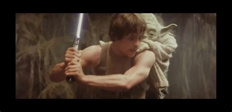 The Empire Strikes Back deleted scene Degobah Luke Skywalker Yoda ...