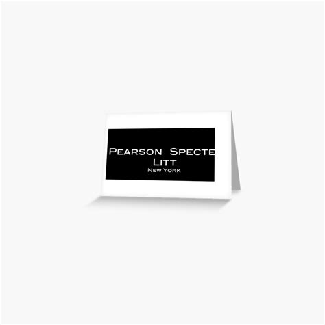 "Suits Pearson Specter Litt Logo" Greeting Card by olivergraham | Redbubble