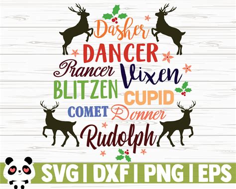 Reindeer Names By CreativeDesignsLLC | TheHungryJPEG