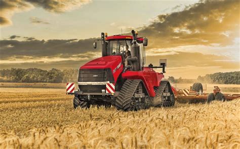 Download wallpapers Case IH Steiger 620 Quadtrac, 4k, tractor on tracks, 2020 tractors, wheat ...