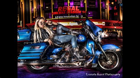 High fashion Harley davidson models photo shoot video - Leonato August Fashion Photographer ...