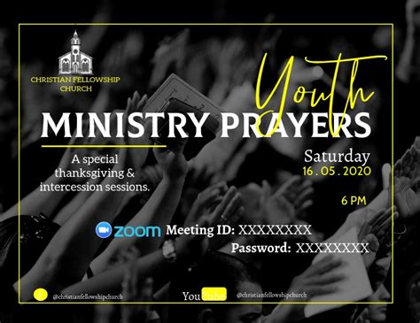 Youth ministry prayers flyer template | PosterMyWall