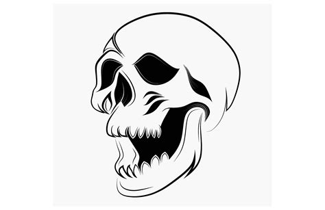 Tattoo Tribal Skull Vector Art Graphic by etinurhayati0586 · Creative Fabrica