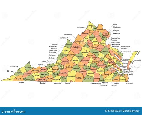 Virginia County Map County Map Map Virginia Map - vrogue.co