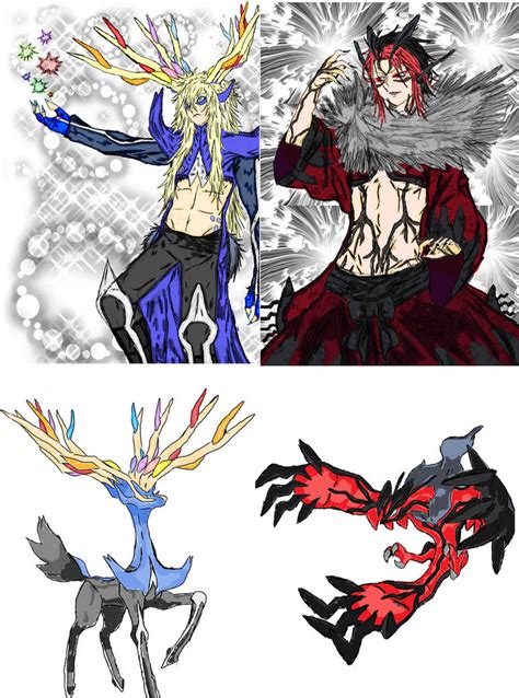 Xerneas and Yveltal by Tashiyoukai on DeviantArt