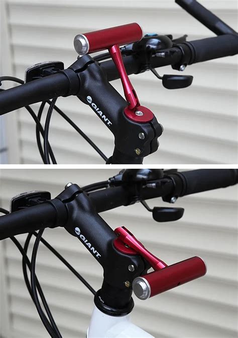 4colors MTB Bike Handlebar Extensions Adapter Frame Bicycle Handlebar Lamp Cycling Computer Clip ...