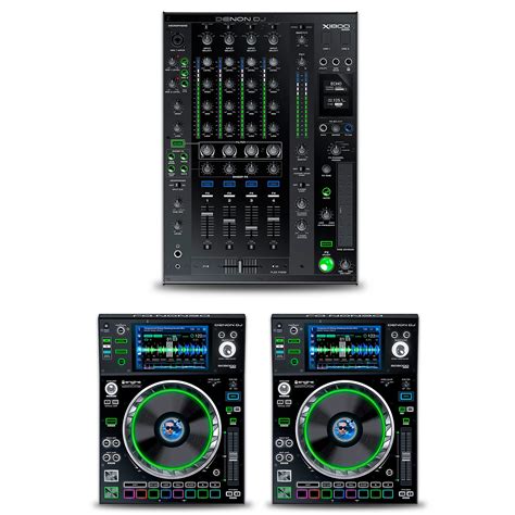 Denon DJ Package with X1800 PRIME Mixer and SC5000 PRIME Media Players ...