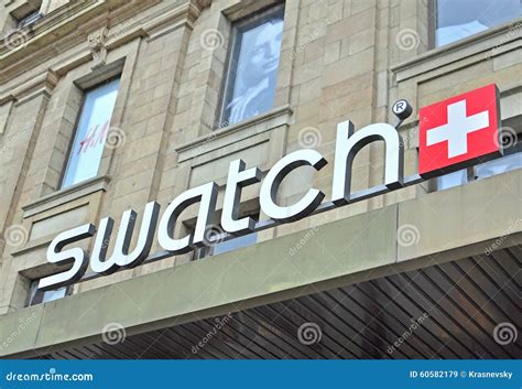 Swatch logo editorial stock image. Image of flag, company - 60582179