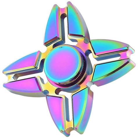 Crab Blade Zinc Alloy Rainbow Fidget Spinner