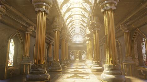 medieval temple interior scene 3D model | CGTrader