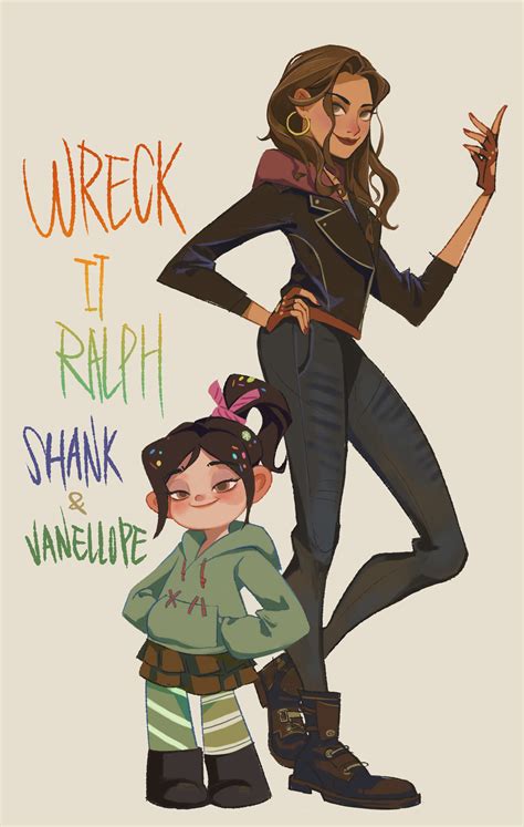 Chloe Shi - Shank and vanellope fanart