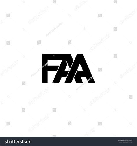 Faa Letter Original Monogram Logo Design Stock Vector (Royalty Free ...