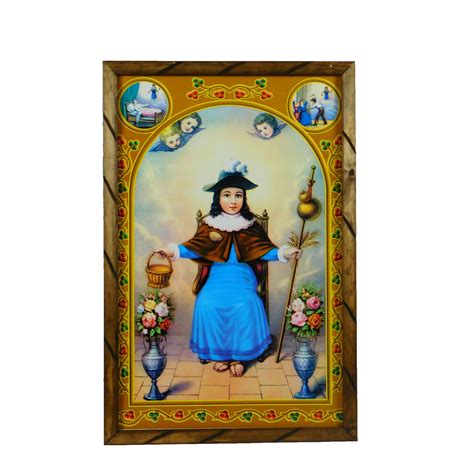 Buy 36" x24" Santo Niño De Atocha Imagen En Cuadro De Madera Rústica ...