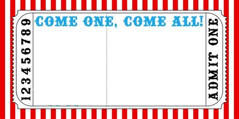 Invite Template #Birthday #Part #Carnival #Circus #Kids with Blank Admission Ticket T… in 2022 ...