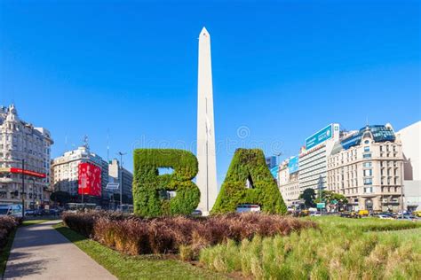 Buenos Aires Sign and Obelisco Editorial Photography - Image of building, monument: 78040682