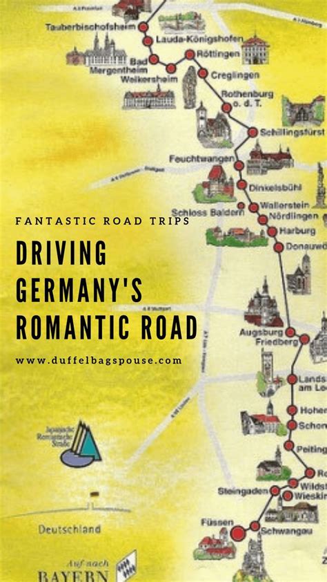 #driving #Germany #Road #Romantic Driving the Romantic Road in Germany-- Formerly a trade route ...