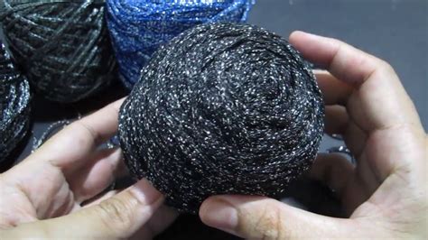 Crochet - Metallic Yarn Review - YouTube