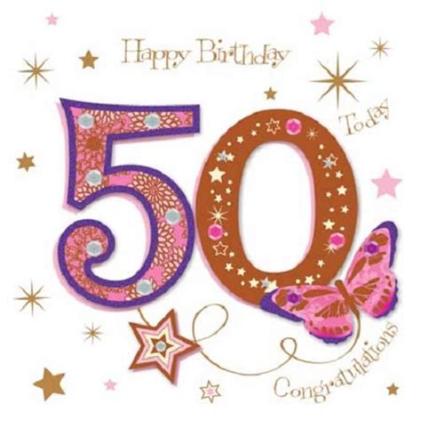 Printable 50th Birthday Cards Free Download - Printable Templates Free