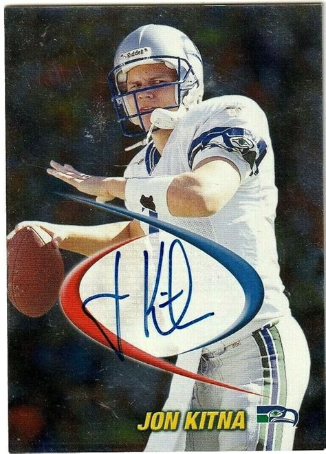 1998 Edge JON KITNA Auto Rare!!! CWU Seahawks