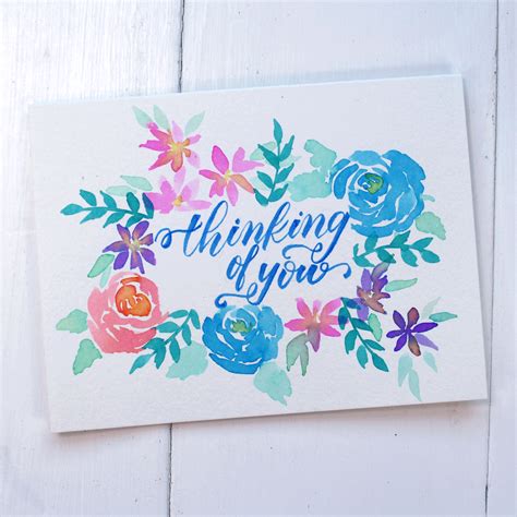 Watercolor Greeting Card - Tombow USA Blog