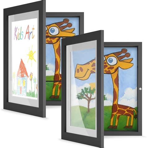 Kids Artwork Frames Changeable(2pack)8.5x11 American Kids Art Frame ...