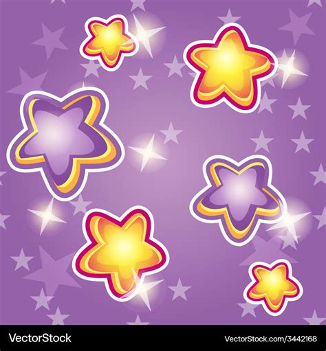 Animated Purple Stars Background