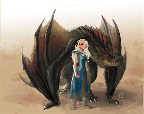 Daenerys and Drogon by EleKlap on Newgrounds