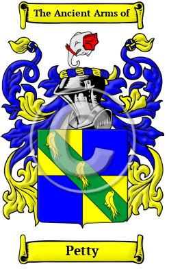 Petty Name Meaning, Family History, Family Crest & Coats of Arms