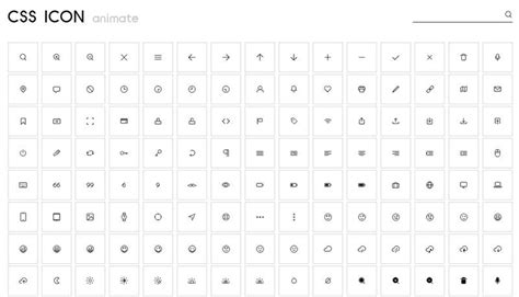 Pure CSS Icons Generator for Frontend Developers - Hongkiat