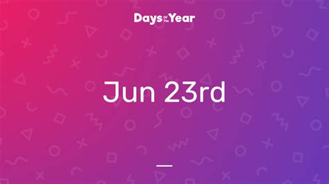 National Holidays on June 23rd, 2023 | Days Of The Year