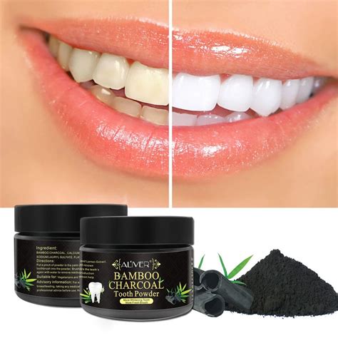 Teeth Whitening Powder Natural Activated Charcoal Whitening Tooth Teeth Powder-in Teeth ...