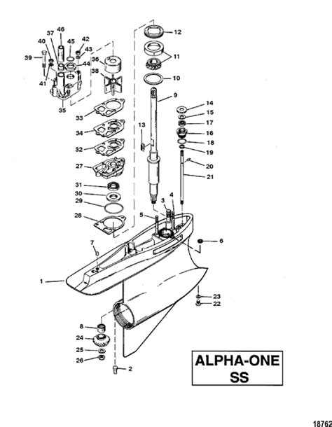 Marine Parts Plus Mercruiser Serial ALPHA ONE SS 1986-1989 13668 932-4