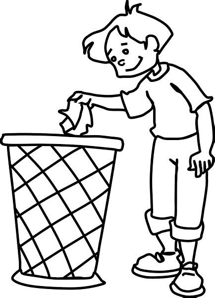 Use the Dustbin Clipart | Clip art, Clipart black and white, Dustbin