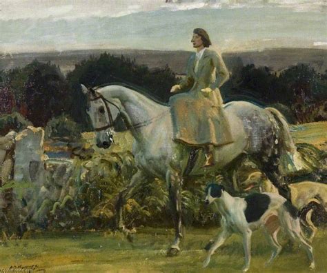 Etude pour `Lady Munnings Riding on Exmoor ` de Alfred James Munnings ...