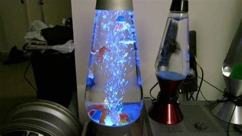 Lava Lamp Grande Aquarium with new exterior air pump - YouTube