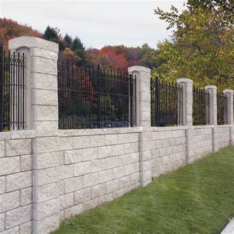 Solid concrete block - AB - Nitterhouse - for fencing / high-resistance ...