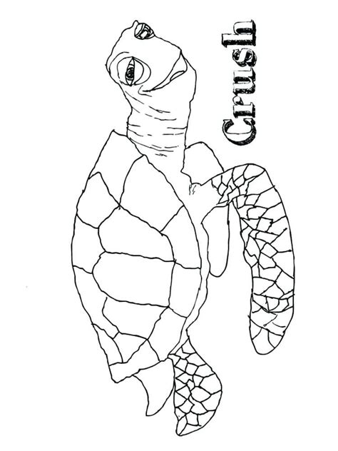 Finding Nemo Crush Coloring Pages - Ryan Fritz's Coloring Pages