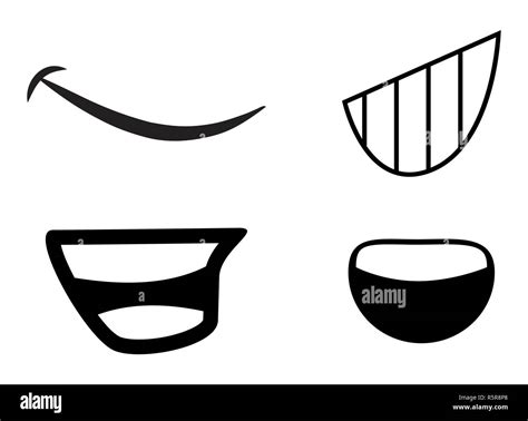 cartoon mouth vector symbol icon design Stock Photo - Alamy