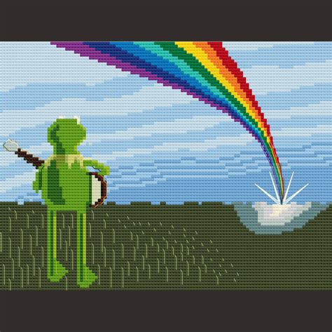 Rainbow Connection With Kermit the Frog Cross Stitch Pattern Instant ...