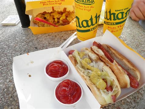 Coney Island - World Famous Nathan's hot dog----YUMMY | Food, Hot dogs, Yummy food