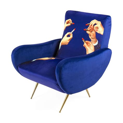 Seletti Wears Toiletpaper: Lipsticks Armchair in color | Armlehnen ...