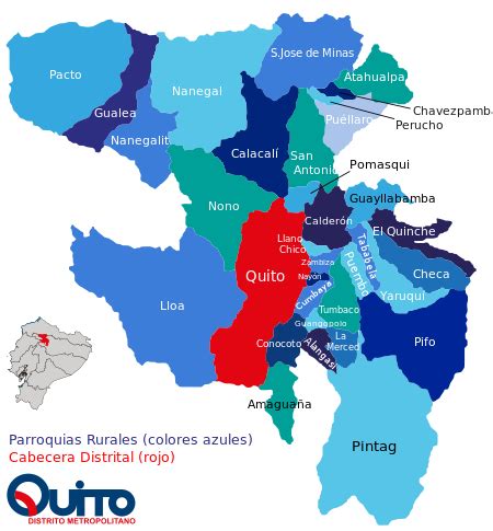 Mapa Politico De Quito