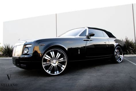 rolls, Royce, Drophead, Black, Convertible, Uk, Vellano, Wheels, Tuning ...