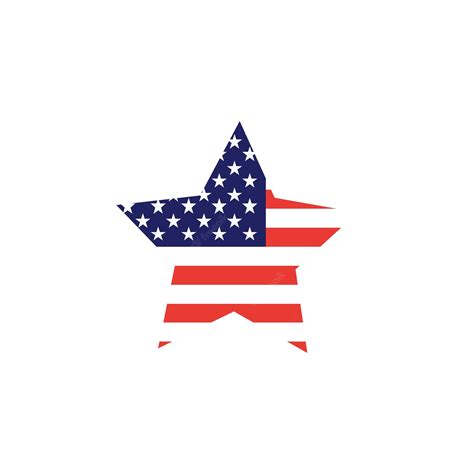 Premium Vector | American flag star. vector graphics