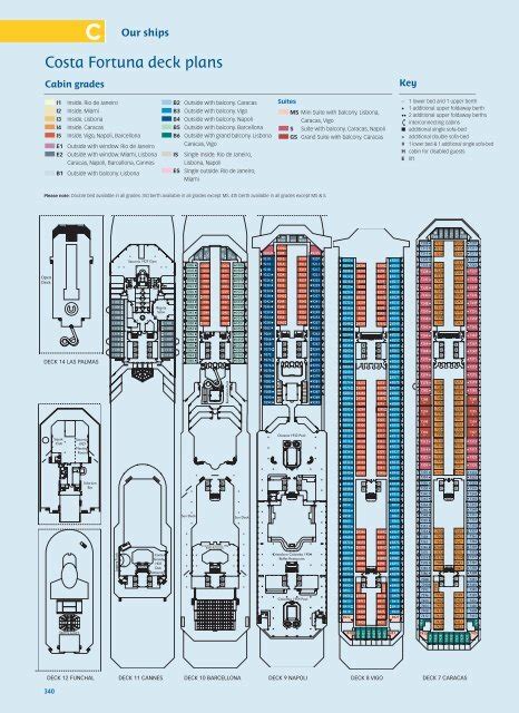 Costa Fortuna deck plans
